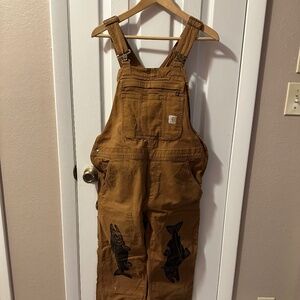 Custom Fish Print on Carhartt Bibs S